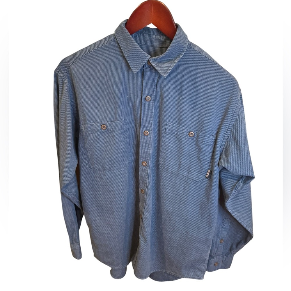 Men's Patagonia 100% organic cotton blue button up size‎ small